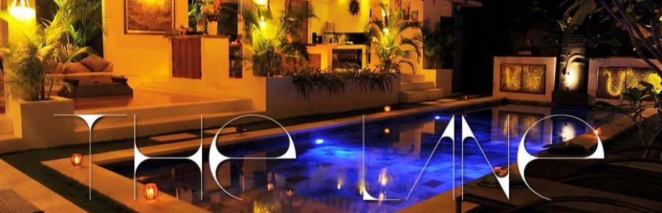 The Lane Villa Living Pavillion and Pool nighttime The Lane Villa Living Pavillion and Pool nighttime